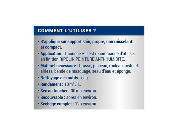 Miniature 6 de Sous-couche anti-humidité acrylique blanc 2,5 L - Ripolin