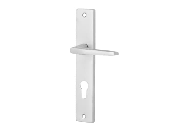 Miniature 2 de Poignée de porte "Cyriac" avec trou pour cylindre - Entraxe 195 mm - Cooke and Lewis