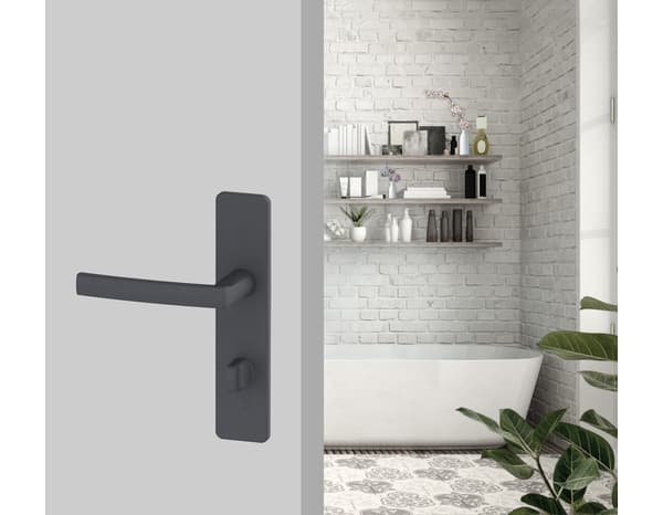 Ensemble poignée de porte "Koya" avec serrure à condamnation - Entraxe 195 mm - Assa Abloy