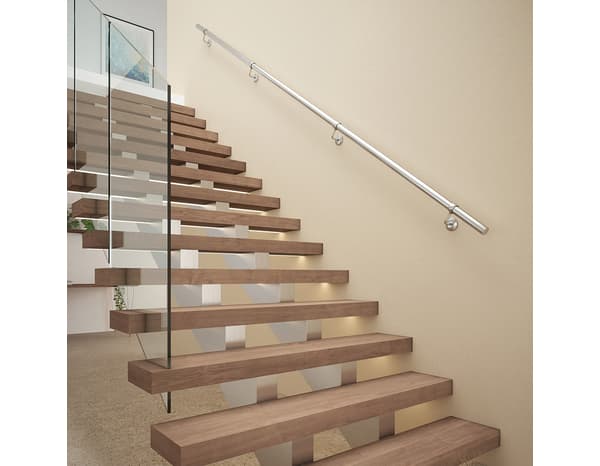 Miniature 3 de Kit main courante arrondie acier  Ø 4 cm x L. 360 cm - GEOM