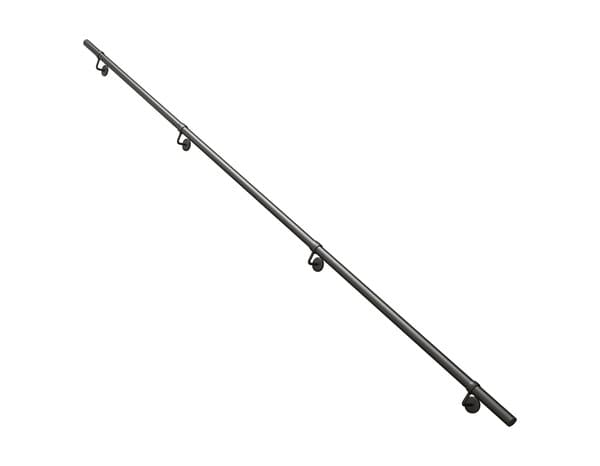 Kit main courante arrondie métal noir - GEOM