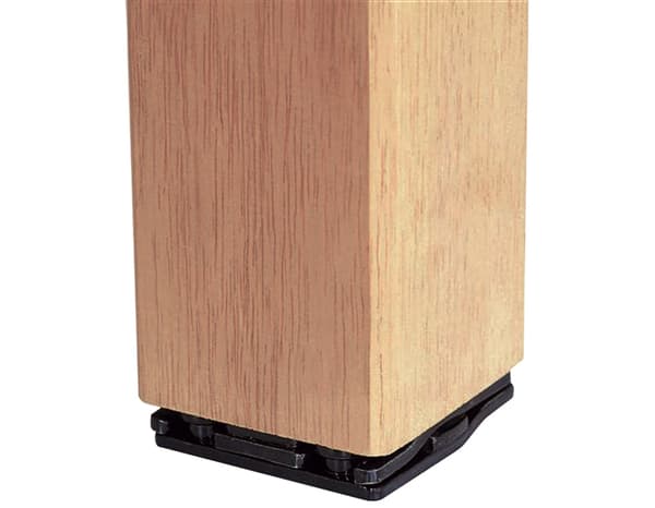 Miniature 2 de Kit de fixation pour poteau clipsable noir - GEOM