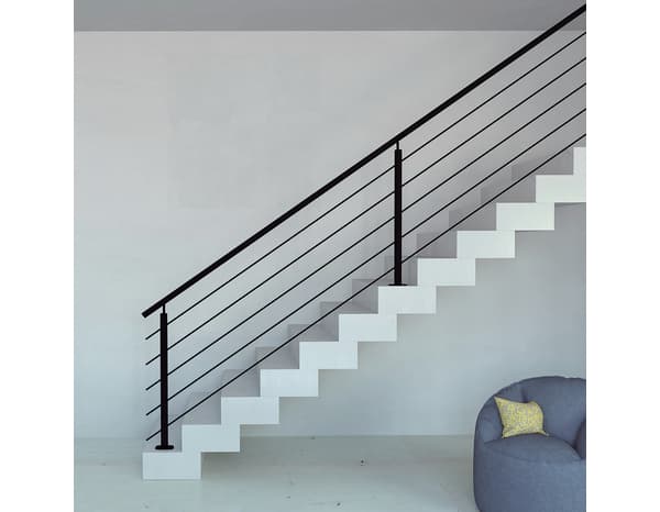 Miniature 4 de Kit balustrade à plat aluminium noir "Jorun" H. 1 m x L. 2 m - GEOM