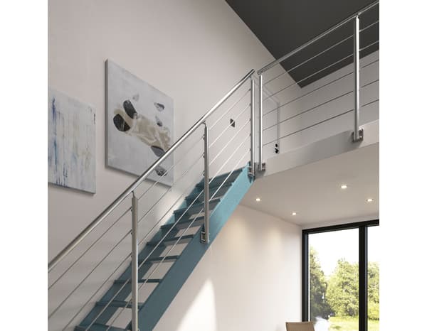 Miniature 4 de Kit balustrade latérale aluminium "Jorun" H. 1,17 m x L. 2 m - GEOM