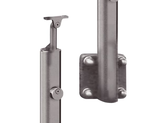 Miniature 2 de Poteau a plat aluminium "Jorun" ⌀4,3 cm x H. 97,2 cm - GEOM