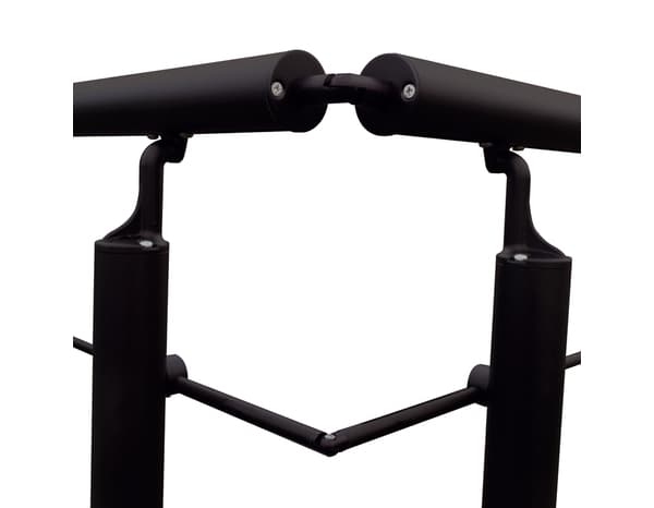 Connecteur d'angle aluminium noir pour balustrade "Jorun" - GEOM