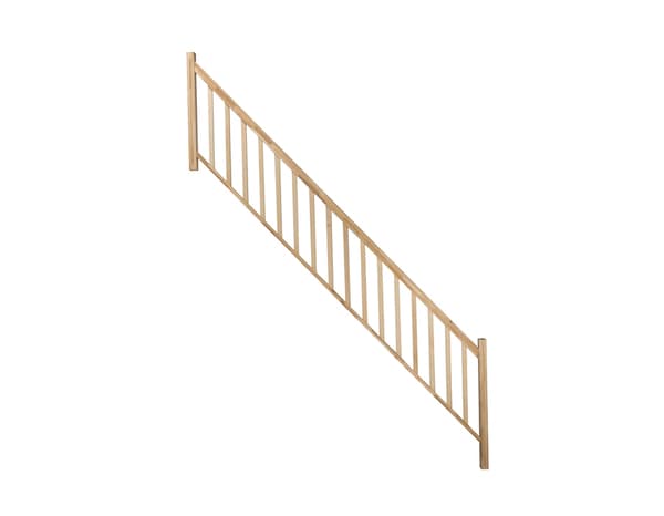 Balustrade verticale en hêtre "Fineas" escalier droit