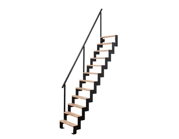 Miniature 3 de Escalier gain de place noir en hêtre massif "Loky" - GEOM