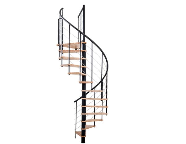Miniature 4 de Escalier auto portant hélicoïdal noir "Daly" - GEOM