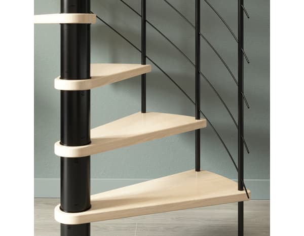 Miniature 3 de Escalier auto portant hélicoïdal noir "Daly" - GEOM