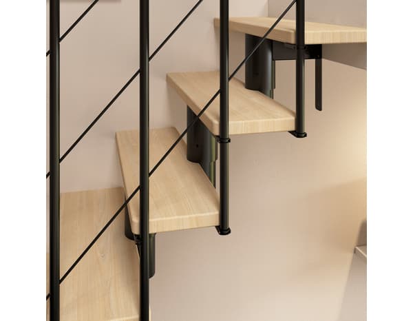 Miniature 4 de Escalier modulaire + rampe "Balor" Gris mat RAL 9023 - GEOM