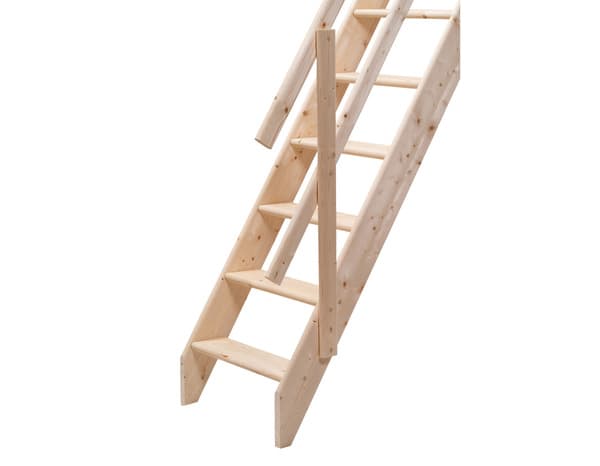 Miniature 2 de Echelle de meunier en sapin + rampe H. 2,84 m - GEOM