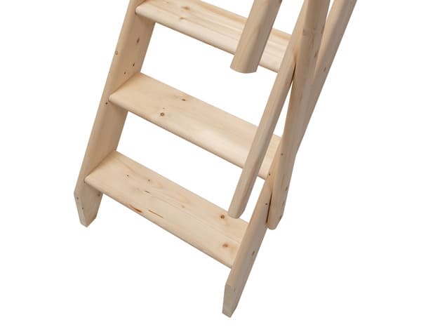 Miniature 3 de Echelle de meunier en sapin + rampe H. 2,84 m - GEOM