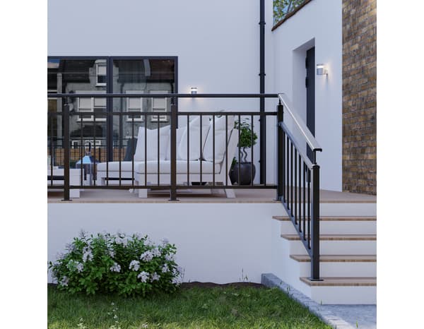 Kit balustrade noir H. 1 m x L. 1 m - GEOM