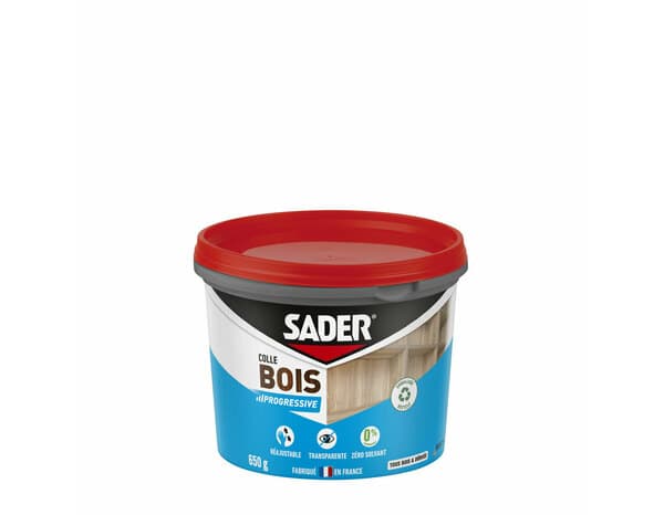Colle à bois à prise progressive - 650 ml - Sader