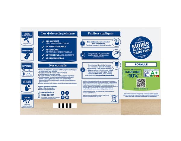 Miniature 5 de Peinture  intérieur Velours 0,5 L Noir Houvert - Ripolin