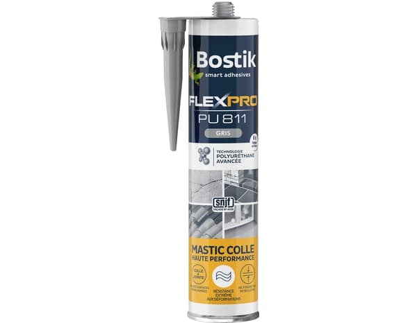 Mastic colle haute performance Flex Pro 300 ml Gris - Bostik