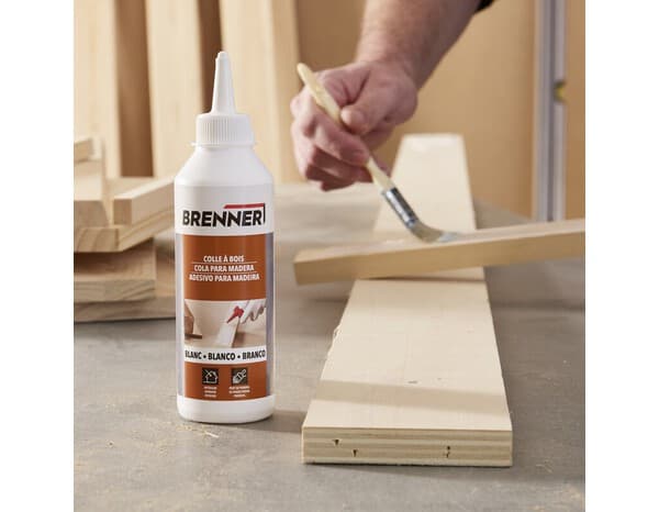 Miniature 4 de Colle à bois intérieur blanche - flacon 250 ML - Brenner