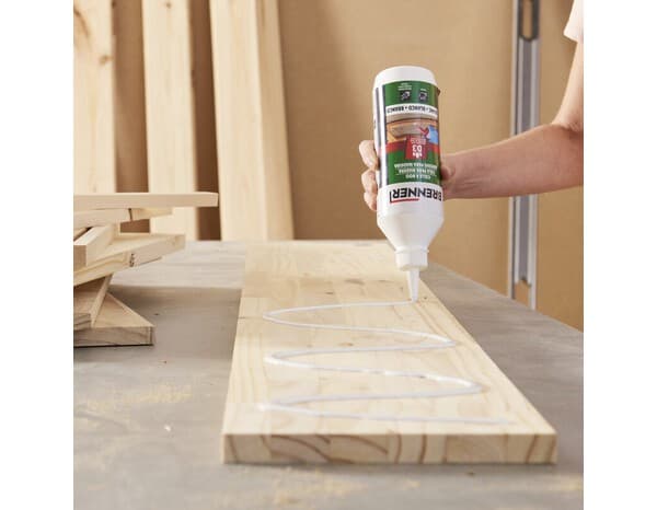 Miniature 2 de Colle à bois D3 intérieur/extérieur blanche - bouteille 500 ML - Brenner