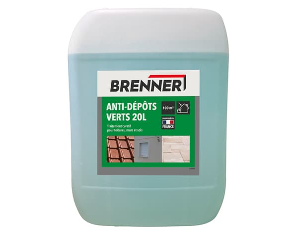 Miniature 2 de Anti-Dépôts Verts Guard 10 pour toitures, murs et sols - Bidon 20 L - Brenner