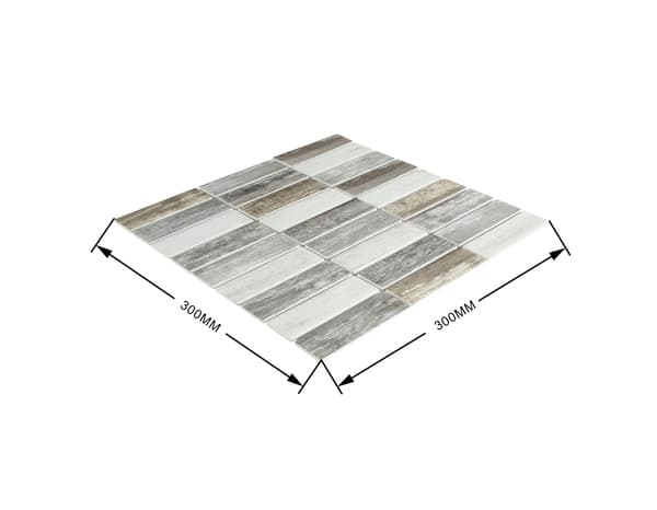 Miniature 4 de Mosaique "XAV" gris - l.30  x L.30 cm - Cooke and Lewis