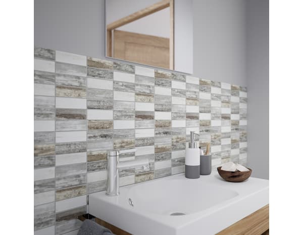 Mosaique "XAV" gris - l.30  x L.30 cm - Cooke and Lewis