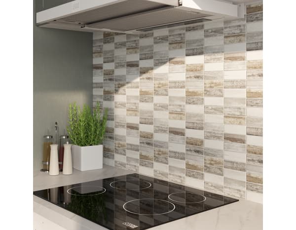 Miniature 6 de Mosaique "XAV" gris - l.30  x L.30 cm - Cooke and Lewis