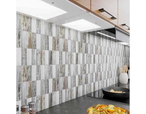 Miniature 7 de Mosaique "XAV" gris - l.30  x L.30 cm - Cooke and Lewis