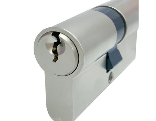 Miniature 2 de Cylindre 30x30 mm nickel satiné avec 3 clefs