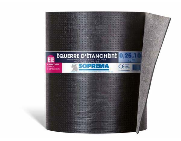 Equerre d'étanchéité - rouleau de 10 x 0,25  M  bitume élastomère polyester non tissé - Soprema