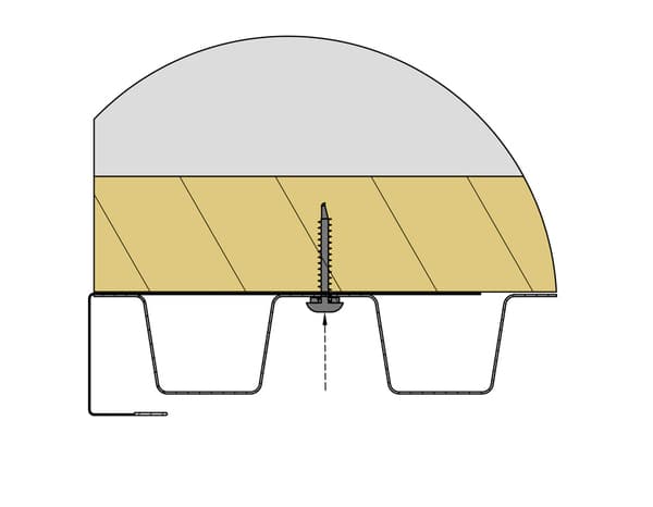 Miniature 3 de Lot de 25 vis auto-perceuse support bois + rondelle étanche 4,8 X 38 mm noir mat