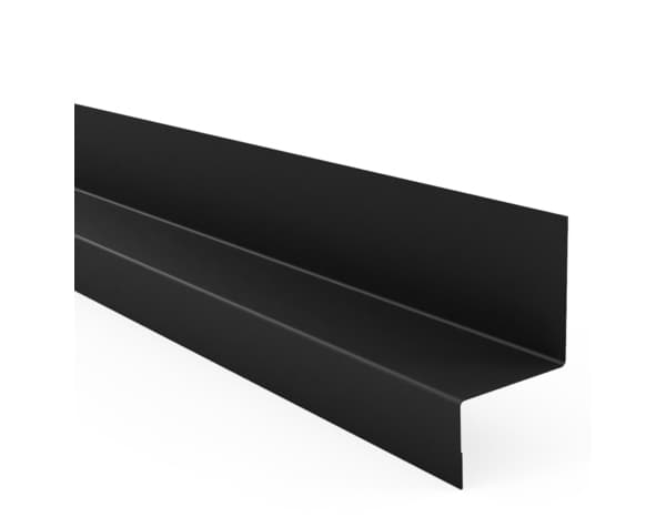 Bavette de démarrage et de jonction pour bardage et parement XL45 2300 mm noir mat