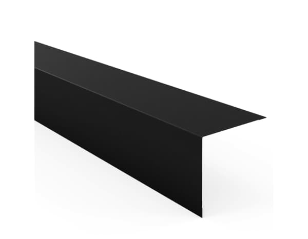 Lot de 2 cornières d'angle M50 1150 mm noir mat