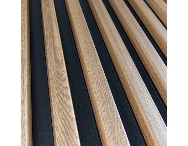 Miniature 4 de Parement tasseau 40 x 40 mm en acier effet bois 710 x 2300 mm