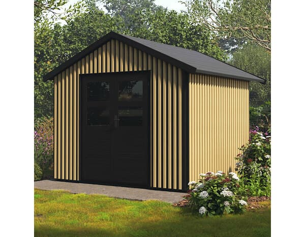 Miniature 5 de Parement tasseau 40 x 40 mm en acier effet bois 710 x 2300 mm