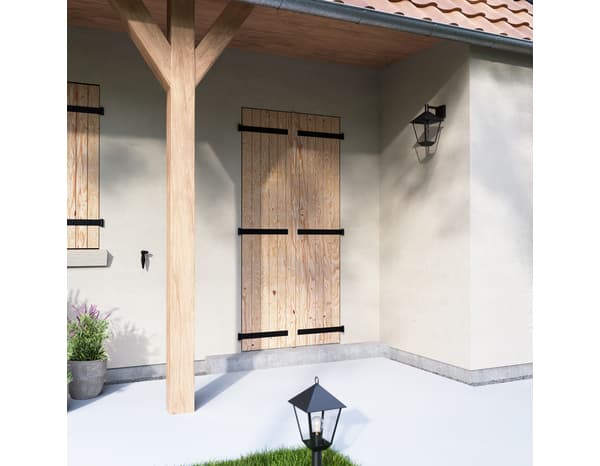 Volet battant manuel bois 215 x 100 cm - GEOM