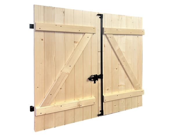 Miniature 5 de Volet battant manuel bois 145 x 120 cm - GEOM