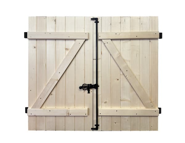 Miniature 6 de Volet battant manuel bois 145 x 120 cm - GEOM