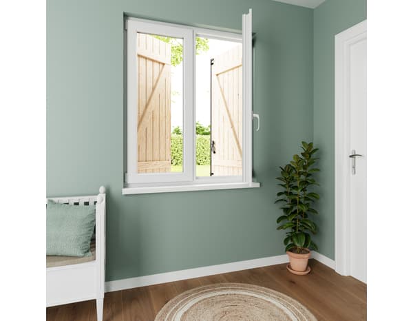 Miniature 2 de Volet battant manuel bois 145 x 120 cm - GEOM