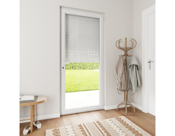 Miniature 2 de Volet roulant motorisé radio aluminium blanc 215 x 100 cm - GEOM