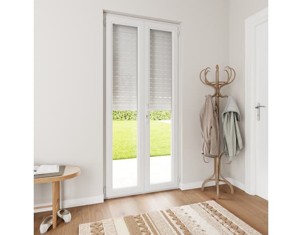 Miniature 2 de Volet roulant motorisé radio aluminium blanc 215 x 120 cm - GEOM