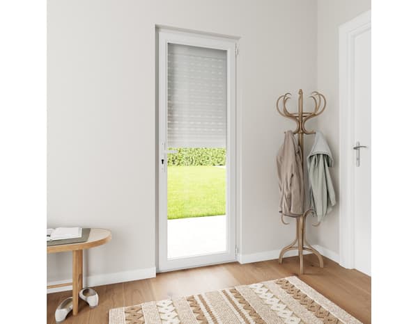 Miniature 2 de Volet roulant motorisé radio aluminium blanc 215 x 80 cm - GEOM