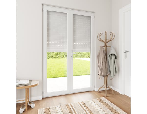 Volet roulant motorisé radio aluminium blanc 215 x 140 cm - GEOM