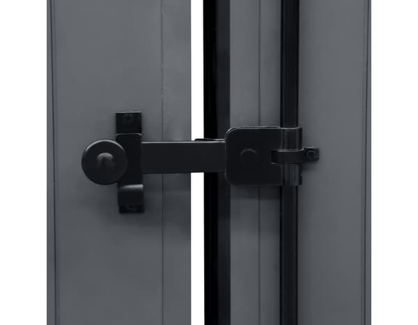 Miniature 7 de Volet battant manuel 2 panneaux aluminium gris 115 x 100 cm - GEOM