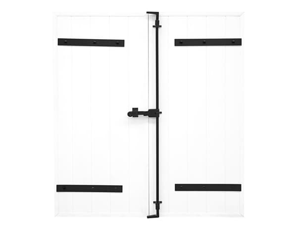 Miniature 5 de : Volet battant manuel 2 panneaux PVC blanc 145 x 120 cm - GEOM