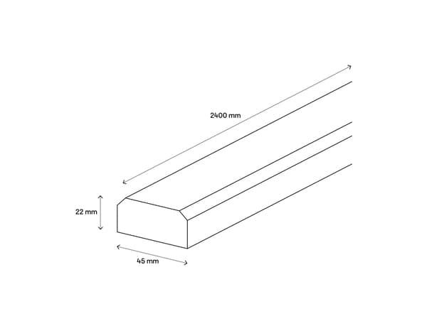 Miniature 2 de Barre a battement en sapin - GEOM