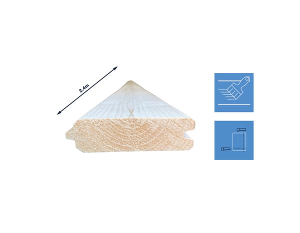 Miniature 3 de Kit 5 lames à volets en sapin - GEOM