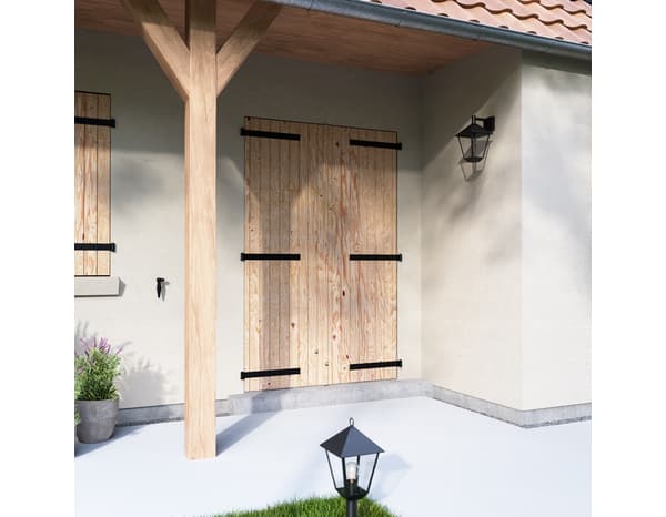 Volet battant manuel bois 215 x 140 cm - GEOM