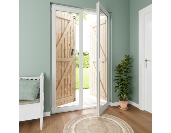 Miniature 2 de Volet battant manuel bois 215 x 140 cm - GEOM