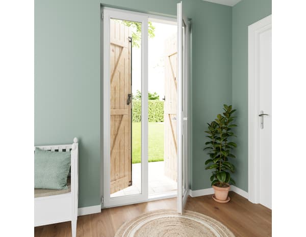 Miniature 2 de Volet battant manuel bois 225 x 120 cm - GEOM